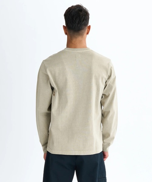 Quiksilver（クイックシルバー）の「BW BUBBLE POCKET LT/クイックシルバーポケット付き長袖ロンT（Tシャツ/カットソー・メンズ・ホワイト/ブラック/ベージュ・LARGE/X-LARGE/SMALL/MEDIUM）」の10枚目の写真