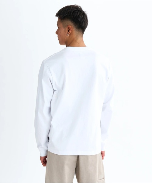 Quiksilver（クイックシルバー）の「BW BUBBLE POCKET LT/クイックシルバーポケット付き長袖ロンT（Tシャツ/カットソー・メンズ・ホワイト/ブラック/ベージュ・LARGE/X-LARGE/SMALL/MEDIUM）」の4枚目の写真