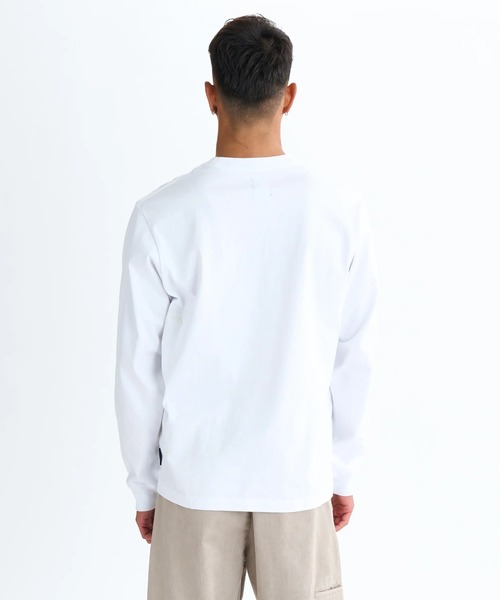 Quiksilver（クイックシルバー）の「BW BUBBLE POCKET LT/クイックシルバーポケット付き長袖ロンT（Tシャツ/カットソー・メンズ・ホワイト/ブラック/ベージュ・LARGE/X-LARGE/SMALL/MEDIUM）」の6枚目の写真