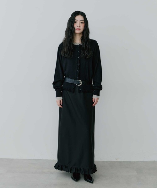 thinkto】フロントポケットフリルスカート（スカート）｜thinkto