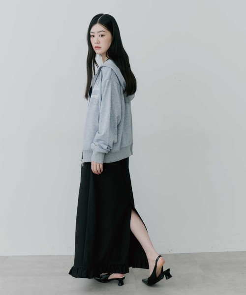 thinkto】フロントポケットフリルスカート（スカート）｜thinkto