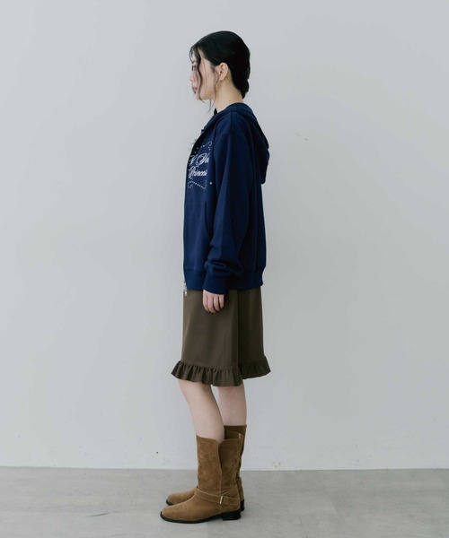 thinkto】フロントポケットフリルスカート（スカート）｜thinkto