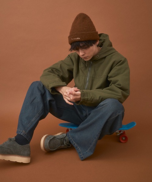 Zooodle(ズードル)の「Logo stitch beanie - ロゴステッチビーニー -(ニットキャップ/ビーニー・メンズ・ブラック/ブラウン・FREE)」の16枚目の写真