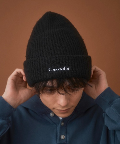 Zooodle(ズードル)の「Logo stitch beanie - ロゴステッチビーニー -(ニットキャップ/ビーニー・メンズ・ブラック/ブラウン・FREE)」の22枚目の写真