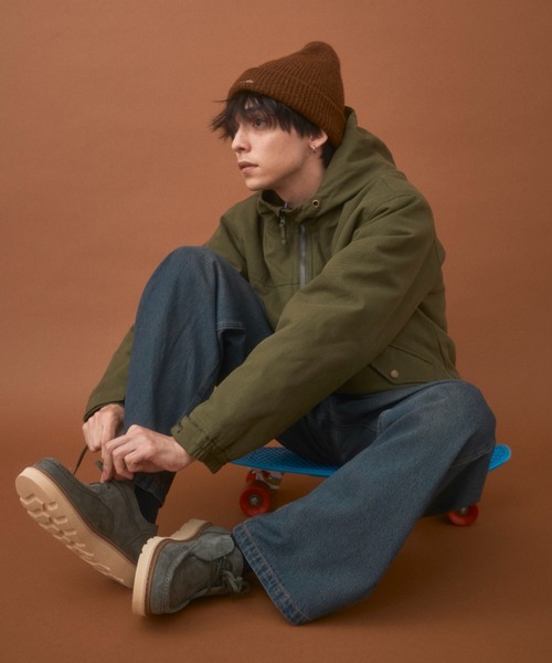 Zooodle(ズードル)の「Logo stitch beanie - ロゴステッチビーニー -(ニットキャップ/ビーニー・メンズ・ブラック/ブラウン・FREE)」の18枚目の写真