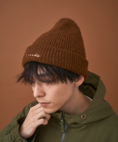 Zooodle(ズードル)の「Logo stitch beanie - ロゴステッチビーニー -(ニットキャップ/ビーニー・メンズ・ブラック/ブラウン・FREE)」の8枚目の写真
