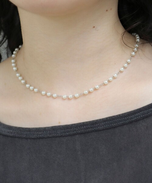 fredy emue（フレディエミュ）の「パールチェーンネックレス（ネックレス・レディース・シルバー/ゴールド・FREE）」の9枚目の写真