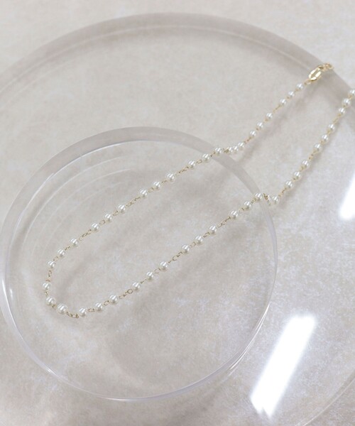 fredy emue（フレディエミュ）の「パールチェーンネックレス（ネックレス・レディース・シルバー/ゴールド・FREE）」の7枚目の写真
