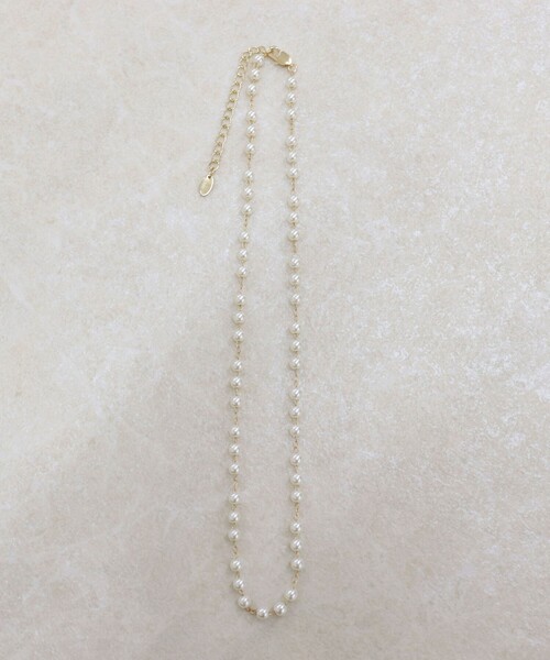 fredy emue（フレディエミュ）の「パールチェーンネックレス（ネックレス・レディース・シルバー/ゴールド・FREE）」の6枚目の写真