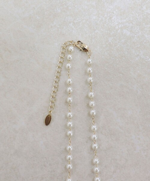 fredy emue（フレディエミュ）の「パールチェーンネックレス（ネックレス・レディース・シルバー/ゴールド・FREE）」の4枚目の写真