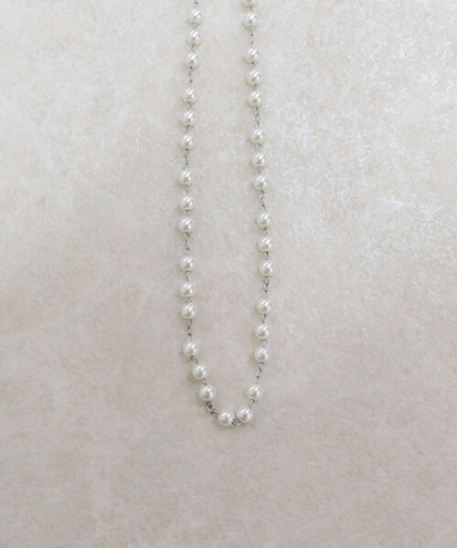 fredy emue（フレディエミュ）の「パールチェーンネックレス（ネックレス・レディース・シルバー/ゴールド・FREE）」の3枚目の写真