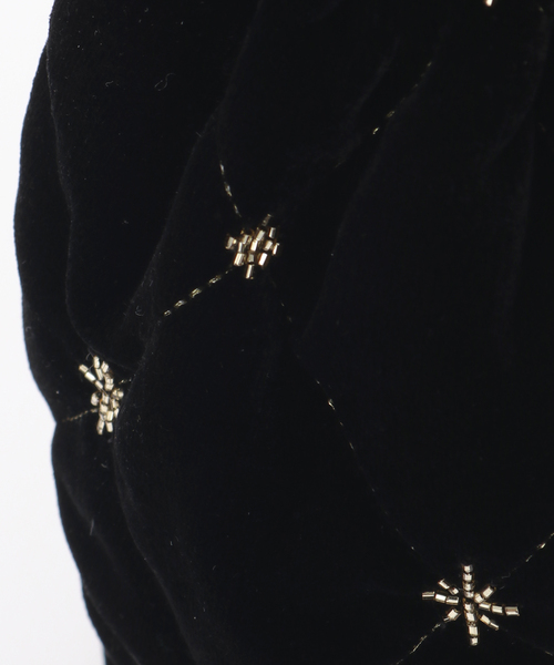 La TOTALITE（ラトータリテ）の「SARA MALLIKA/サラマリカ VELVET BEADS ミニバッグ（クラッチバッグ・レディース・ブラック・FREE）」の10枚目の写真
