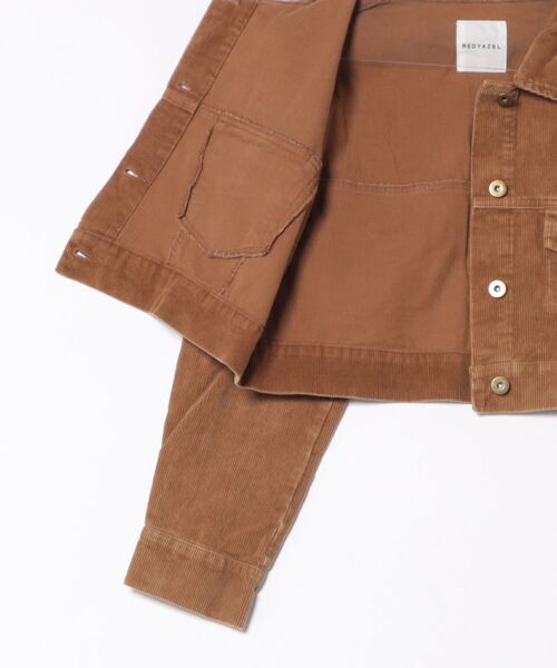 REDYAZEL（レディアゼル）の「【セットアップ可能】ヴィンテージライクコーデュロイジャケット（スーツジャケット・レディース・ネイビー/キャメル/ダークブラウン・FREE）」の10枚目の写真