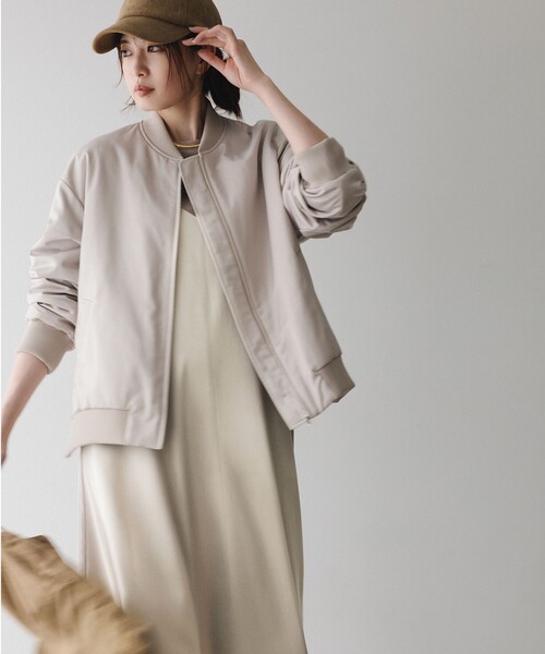 マットサテン MA-1ブルゾン（ブルゾン）｜ICB（アイシービー）の