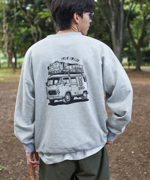 DOD（ディーオーディー）の「【DOD】【ユニセックス】クルマノタビット（スウェット・レディース・オレンジ/ブルー/ベージュ/グレー/チャコールグレー・MEDIUM/X-LARGE/LARGE）」の3枚目の写真