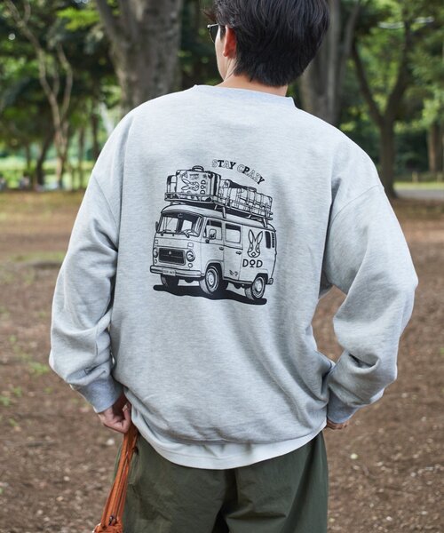 DOD（ディーオーディー）の「【DOD】【ユニセックス】クルマノタビット（スウェット・レディース・オレンジ/ブルー/ベージュ/グレー/チャコールグレー・MEDIUM/X-LARGE/LARGE）」の9枚目の写真