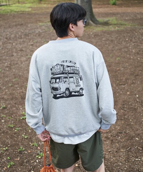 DOD（ディーオーディー）の「【DOD】【ユニセックス】クルマノタビット（スウェット・レディース・オレンジ/ブルー/ベージュ/グレー/チャコールグレー・MEDIUM/X-LARGE/LARGE）」の10枚目の写真