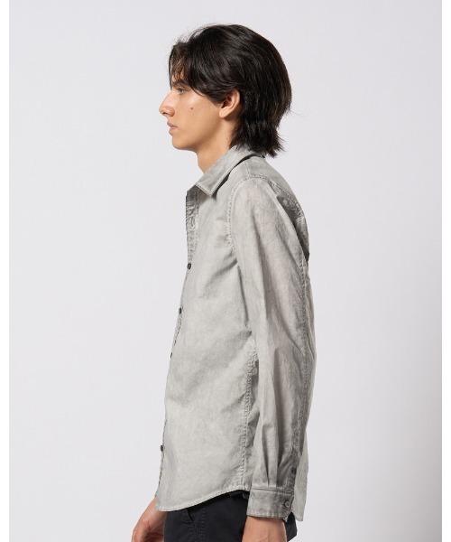 wjk（ダヴルジェイケイ）の「dyed regular shirt（シャツ/ブラウス・メンズ・ダークグレー/ライトグレー/ライトブルー・SMALL/MEDIUM/LARGE/X-LARGE）」の9枚目の写真