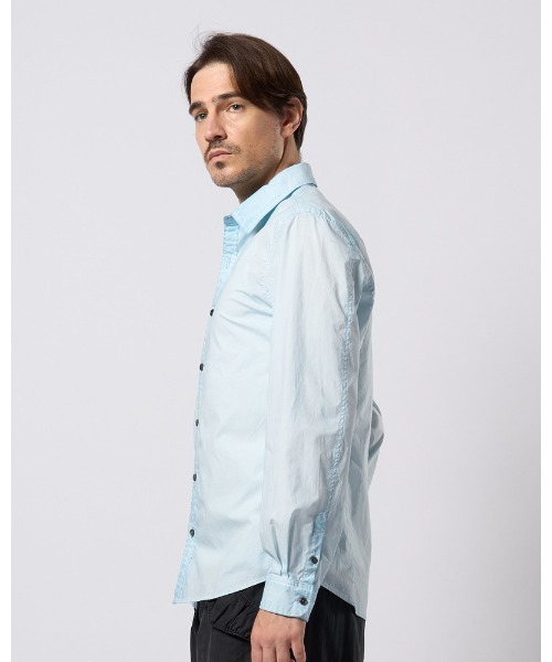 wjk（ダヴルジェイケイ）の「dyed regular shirt（シャツ/ブラウス・メンズ・ダークグレー/ライトグレー/ライトブルー・SMALL/MEDIUM/LARGE/X-LARGE）」の12枚目の写真