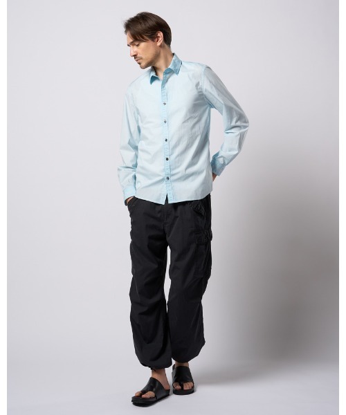 wjk（ダヴルジェイケイ）の「dyed regular shirt（シャツ/ブラウス・メンズ・ダークグレー/ライトグレー/ライトブルー・SMALL/MEDIUM/LARGE/X-LARGE）」の21枚目の写真