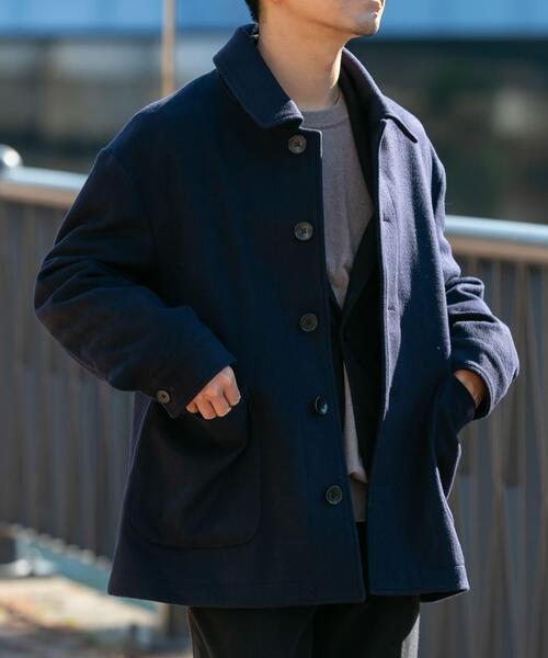 URBAN RESEARCH ROSSO MEN（アーバンリサーチロッソメン）の「スーパー100 シングルPコート（ピーコート・メンズ・ブラック/チャコールグレー/ネイビー・LARGE/MEDIUM）」の3枚目の写真