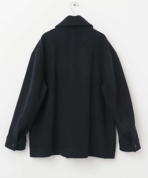 URBAN RESEARCH ROSSO MEN（アーバンリサーチロッソメン）の「スーパー100 シングルPコート（ピーコート・メンズ・ブラック/チャコールグレー/ネイビー・LARGE/MEDIUM）」の21枚目の写真