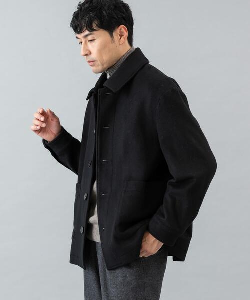 URBAN RESEARCH ROSSO MEN（アーバンリサーチロッソメン）の「スーパー100 シングルPコート（ピーコート・メンズ・ブラック/チャコールグレー/ネイビー・LARGE/MEDIUM）」の17枚目の写真