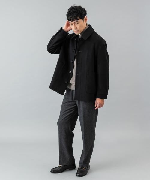 URBAN RESEARCH ROSSO MEN（アーバンリサーチロッソメン）の「スーパー100 シングルPコート（ピーコート・メンズ・ブラック/チャコールグレー/ネイビー・LARGE/MEDIUM）」の14枚目の写真