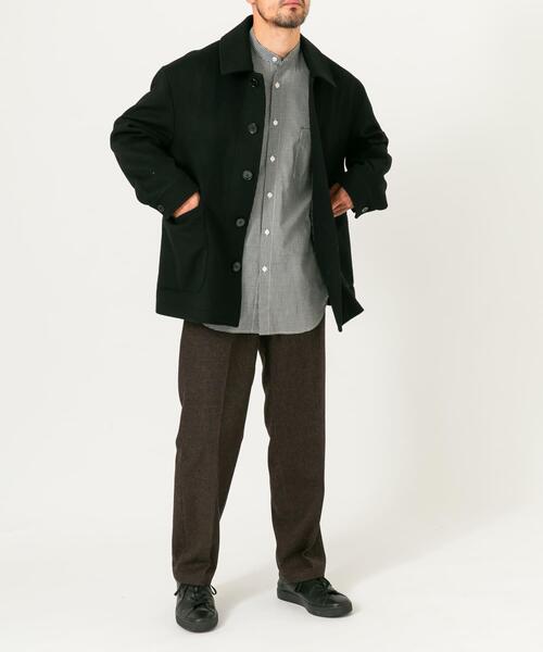 URBAN RESEARCH ROSSO MEN（アーバンリサーチロッソメン）の「スーパー100 シングルPコート（ピーコート・メンズ・ブラック/チャコールグレー/ネイビー・LARGE/MEDIUM）」の9枚目の写真