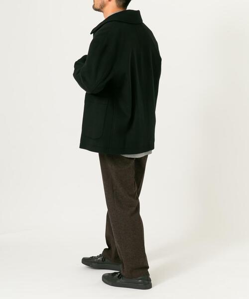 URBAN RESEARCH ROSSO MEN（アーバンリサーチロッソメン）の「スーパー100 シングルPコート（ピーコート・メンズ・ブラック/チャコールグレー/ネイビー・LARGE/MEDIUM）」の8枚目の写真