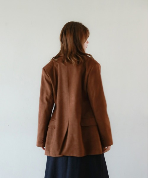 mic by Olu.(ミックバイオルドット)の「< ZOZOTOWN限定 >スウェードジャケット(テーラードジャケット・レディース・ブラウン・FREE)」の10枚目の写真
