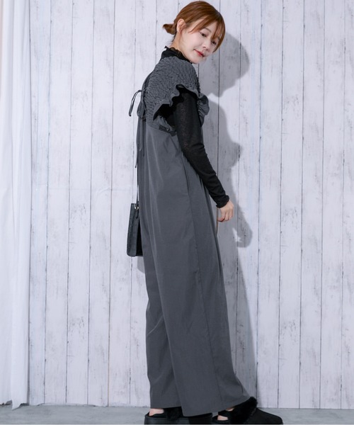 セール】《シャーリング×美シルエット》レディース サロペット