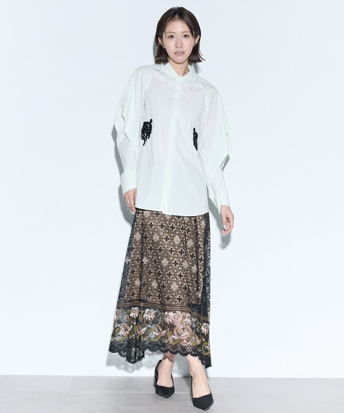 MURRAL/ミューラル】Everlasting embroidery lace skirt/エヴァー