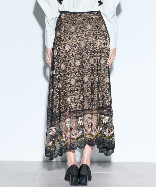 MURRAL/ミューラル】Everlasting embroidery lace skirt/エヴァー