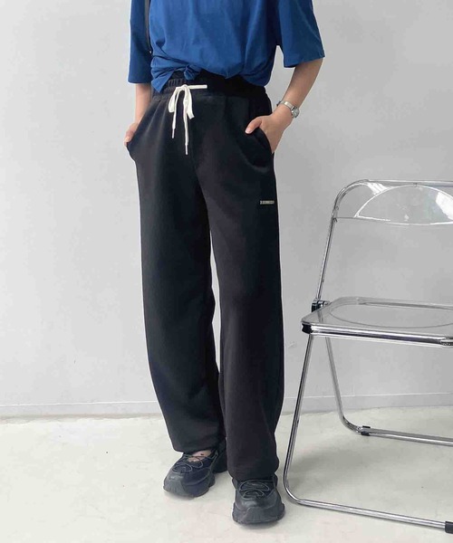 AS KNOW AS plus(アズノゥアズプラス)の「♪アソートデザイン スウェットワイドパンツ セットアップ可能(スウェットパンツ・レディース・ブラック/杢グレー/ネイビー系/ブラック系1/グレー系1/グレー系2/グレー系その他/ブラック系2・FREE)」の4枚目の写真