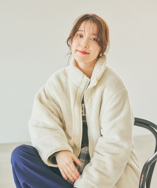 セール】リバーシブルスタンドショートブルゾン（ブルゾン）｜studio