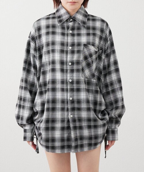 mline]ロゴチェックシャツ（シャツ/ブラウス）｜mline
