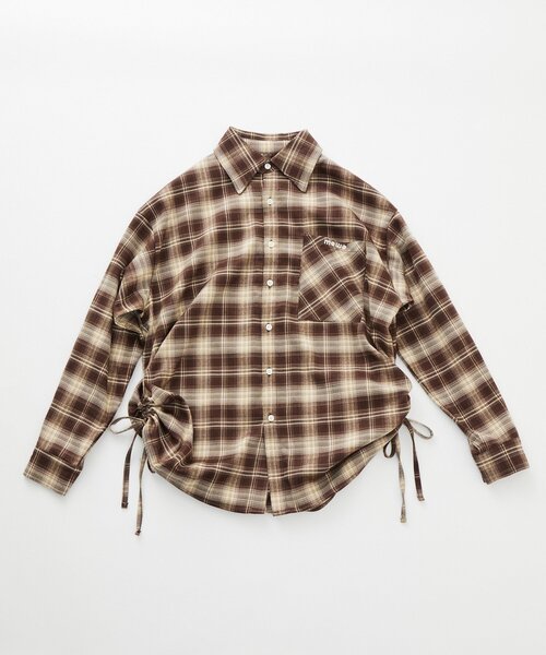 ❤みずほ❤様確認用 mline]ロゴチェックシャツ（シャツ/ブラウス）｜mline