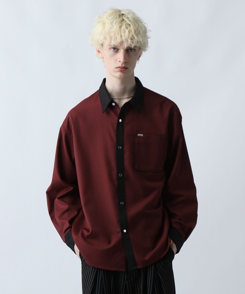 シルバーボタンクレリックシャツ(HARE)（シャツ/ブラウス）｜HARE