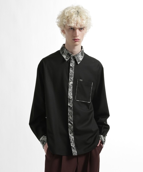 シルバーボタンクレリックシャツ(HARE)（シャツ/ブラウス）｜HARE