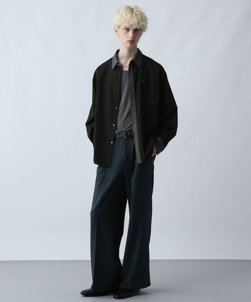HARE(ハレ)の「シルバーボタンクレリックシャツ(HARE)(シャツ/ブラウス・メンズ・ブラック/レッド/ホワイト/ブラック系その他/ブラック系その他2/ブラック系その他3/ブルー・FREE)」の8枚目の写真