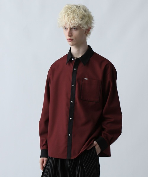 HARE(ハレ)の「シルバーボタンクレリックシャツ(HARE)(シャツ/ブラウス・メンズ・ブラック/レッド/ホワイト/ブラック系その他/ブラック系その他2/ブラック系その他3/ブルー・FREE)」の18枚目の写真