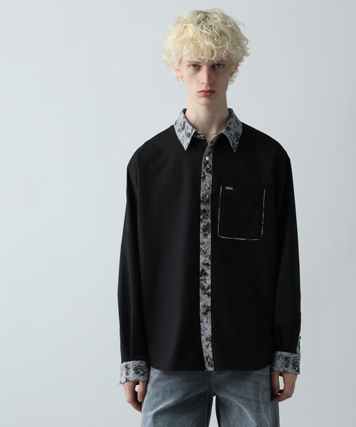 シルバーボタンクレリックシャツ(HARE)（シャツ/ブラウス）｜HARE