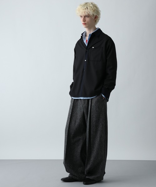 HARE（ハレ） セットアップ＋インナーシャツ 3点セット シルバーボタンクレリックシャツ(HARE)（シャツ/ブラウス）｜HARE