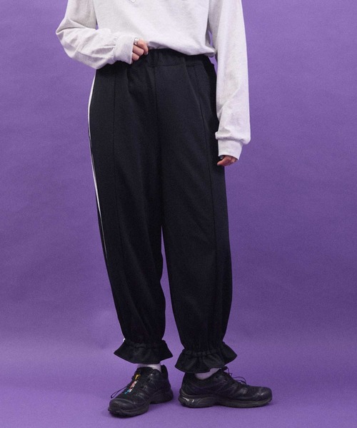I am I in fact...(アイアムアイインファクト)の「Jersey line Drawers pants(その他パンツ・レディース・ネイビー/ブラック・FREE)」の20枚目の写真