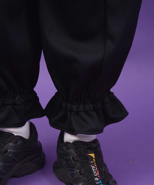 I am I in fact...(アイアムアイインファクト)の「Jersey line Drawers pants(その他パンツ・レディース・ネイビー/ブラック・FREE)」の14枚目の写真