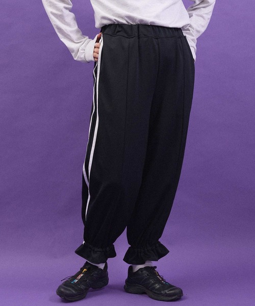 I am I in fact...(アイアムアイインファクト)の「Jersey line Drawers pants(その他パンツ・レディース・ネイビー/ブラック・FREE)」の16枚目の写真