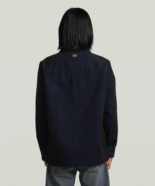 G-STAR（ジースター）の「CORDUROY OVERSHIRT/コーデュロイオーバーシャツジャケット/カバーオール/セットアップ可能（カバーオール・メンズ・ブラック系その他・X-LARGE/X-SMALL/LARGE/MEDIUM/SMALL）」の2枚目の写真