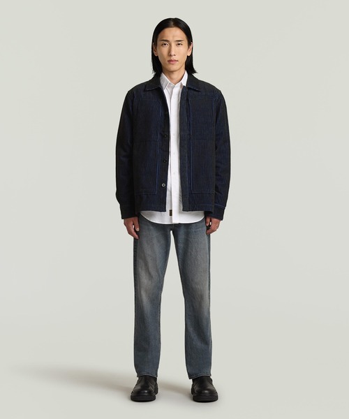 G-STAR（ジースター）の「CORDUROY OVERSHIRT/コーデュロイオーバーシャツジャケット/カバーオール/セットアップ可能（カバーオール・メンズ・ブラック系その他・X-LARGE/X-SMALL/LARGE/MEDIUM/SMALL）」の4枚目の写真