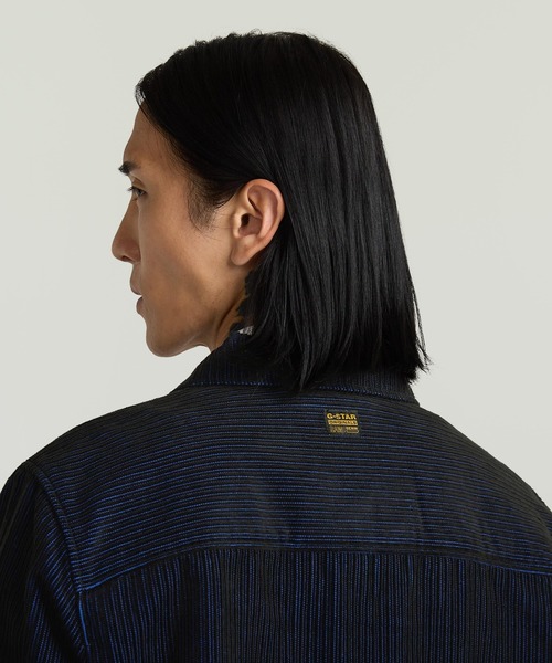 G-STAR（ジースター）の「CORDUROY OVERSHIRT/コーデュロイオーバーシャツジャケット/カバーオール/セットアップ可能（カバーオール・メンズ・ブラック系その他・X-LARGE/X-SMALL/LARGE/MEDIUM/SMALL）」の5枚目の写真